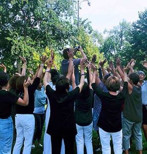 Lotus Network women gathering outdoors