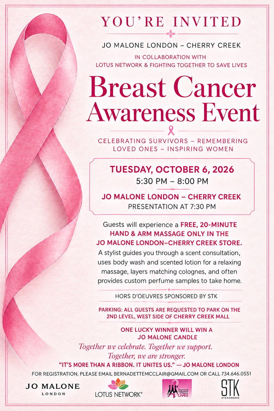 Breast Cancer Awareness Event invitation